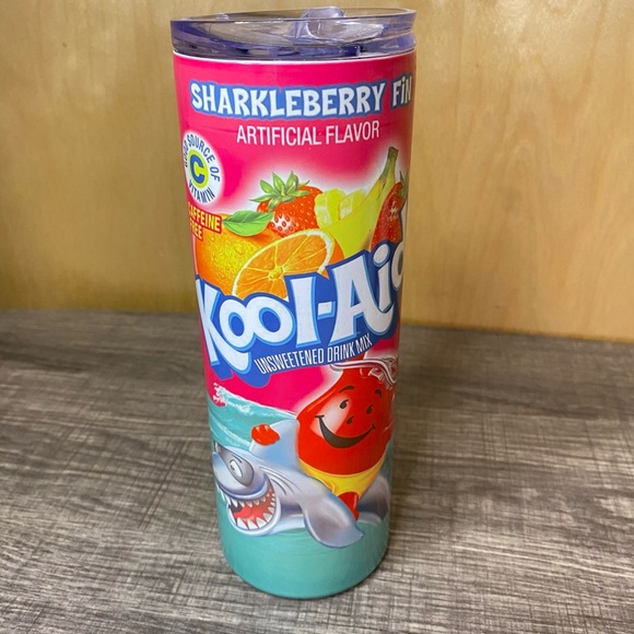 SJB Custom 20oz Stainless Steel Skinny Tumbler and metal straw. 8" x 2 7/8" dia. - Picture 6 of 7